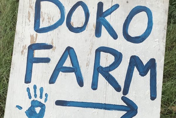 Doko Farms handpainted sign